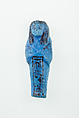 Worker Shabti of Nauny, Faience