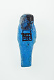 Worker Shabti of Nauny, Faience