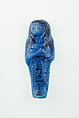 Worker Shabti of Nauny, Faience