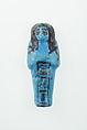 Worker Shabti of Nauny, Faience