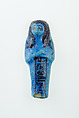 Worker Shabti of Nauny, Faience