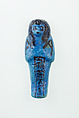 Worker Shabti of Nauny, Faience