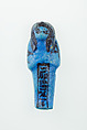 Worker Shabti of Nauny, Faience