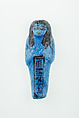 Worker Shabti of Nauny, Faience