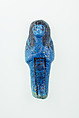 Worker Shabti of Nauny, Faience