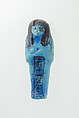 Worker Shabti of Nauny, Faience