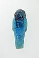 Worker Shabti of Nauny, Faience