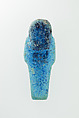 Worker Shabti of Nauny, Faience