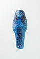 Worker Shabti of Nauny, Faience