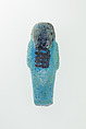 Worker Shabti of Nauny, Faience