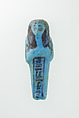 Worker Shabti of Nauny, Faience