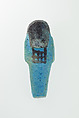Worker Shabti of Nauny, Faience