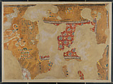 Horse Cloth and Chariot Fittings, Tomb of Qenamun, Norman de Garis Davies, Tempera on paper