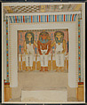 Seated Figures in a Niche, Tomb of Tjay, Charles K. Wilkinson, Tempera on paper
