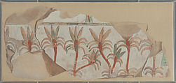 Palm Trees in a Garden, Tomb of Puyemre, Norman de Garis Davies, Tempera on paper