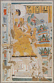 Statue of Deified Amenhotep I, Nina de Garis Davies, Tempera on paper