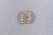 Oval Plaque Inscribed with a New Year's Wish, Green glazed steatite