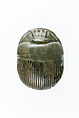 Uninscribed Heart Scarab, Stone, gold