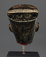 Head from a small statuette, possibly of Min, Steatite