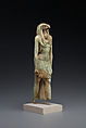 Statuette of a snake-headed deity, Faience