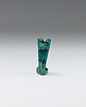 Cat amulet, Faience