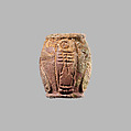 Bead with Cartouche of Shebitqo, Faience