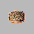 Bead with Cartouche of Shebitqo, Faience