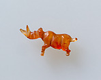 Rhinoceros amulet, Carnelian