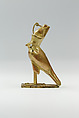 Amulet, Horus falcon, Gold