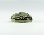 Scarab of Queen Sitsebek, Steatite, green glaze