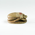 Scarab, private, Faience