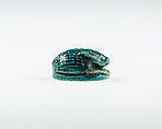 Hedgehog Seal with device of a horse, Steatite, green glaze