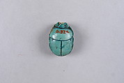 Scarab Inscribed with Blessing Related to Amun (Amun-Re), Glazed steatite