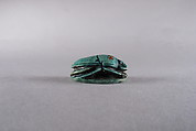 Scarab Inscribed with Blessing Related to Amun (Amun-Re), Glazed steatite