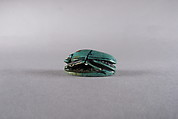 Scarab Inscribed with Blessing Related to Amun (Amun-Re), Glazed steatite
