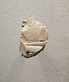 Relief fragment - see 26.3.353-3, Limestone, paint
