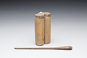 Kohl tube and stick, Wood, ebony