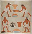Scene of Metal Workers, Tomb of Rekhmire, Nina de Garis Davies, Tempera on paper