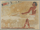 Making Leather Rope, Tomb of Rekhmire, Nina de Garis Davies, Paper, tempera paint, ink