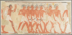 Military Musicians Showing Nubian and Egyptian Styles, Nina de Garis Davies, Tempera on paper