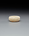 Model Dish from a Foundation Depsoit, Travertine (Egyptian alabaster), paint