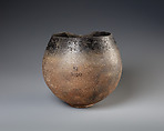Black-topped brown ware bowl, Pottery