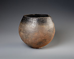 Black-topped brown ware bowl, Pottery