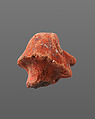 Head from a male figure, Pottery; paint