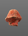Head from a male figure, Pottery; paint
