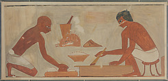 Gesso Preparation and Application, Tomb of Rekhmire, Nina de Garis Davies, Tempera on paper