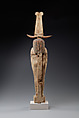 Ptah-Sokar-Osiris Figure inscribed for Pestjauwymin, Wood, paint, paste