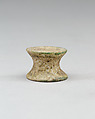 Spool-Shaped Gaming Piece, Tomb of Neferkhawet, Faience