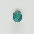 Uninscribed Scaraboid Bead, Faience