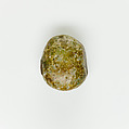 Uninscribed Scaraboid Bead, Faience
